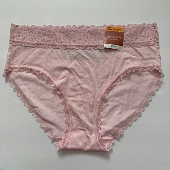 NWT State of Day Vday Hipster Panty Lace Trim Cotton Modal Underwear 5 Colors - Picture 6 of 8
